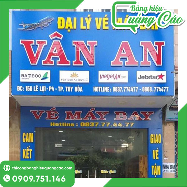 25+ Mẫu Bảng Hiệu Đại Lý Vé Máy Bay Đẹp, Chuẩn Hãng