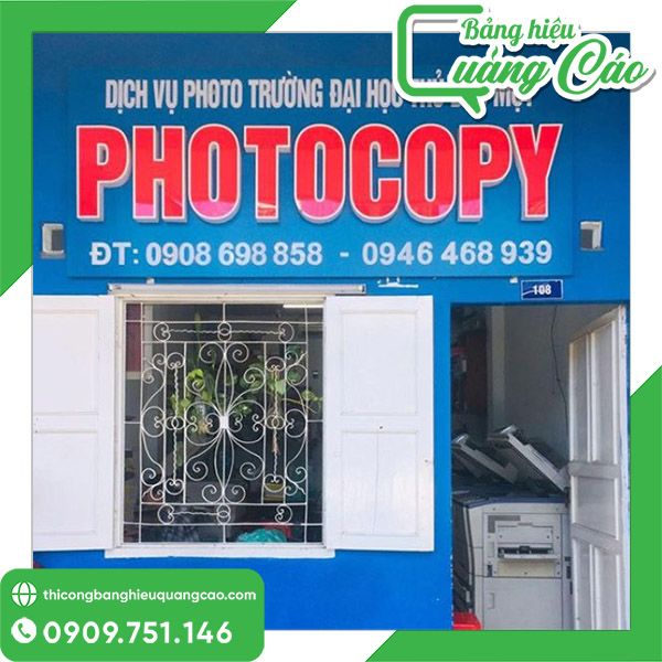 35+ Mẫu Bảng Hiệu Photocopy Đẹp, Giá Rẻ & Thi Công Nhanh