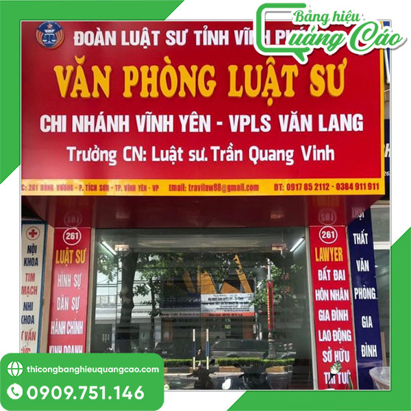 15+ Mẫu Bảng Hiệu Văn Phòng Luật Sư Chuẩn Mực, Đúng Quy Định