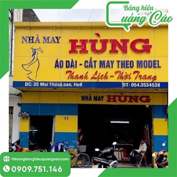 Top 20+ Mẫu Bảng Hiệu Nhà May Đẹp Và Sang Trọng