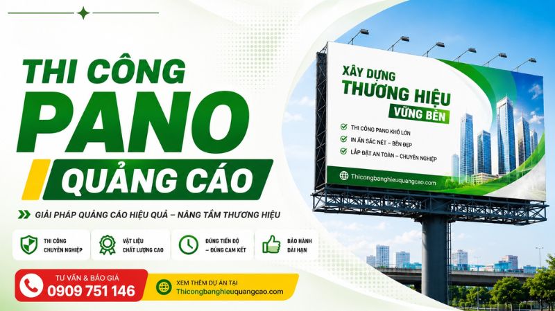 Xưởng In Và Thi Công Pano Quảng Cáo Ngoài Trời Uy Tín Tại TPHCM