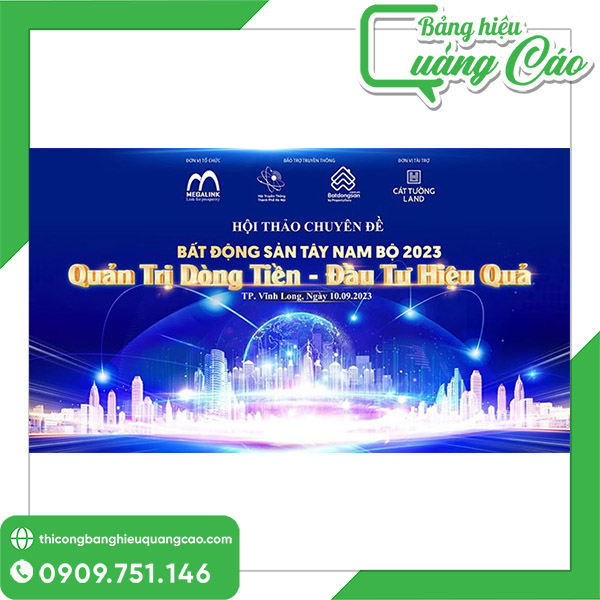 25+ Mẫu Backdrop Bất Động Sản Đẹp, Đẳng Cấp & Nổi Bật