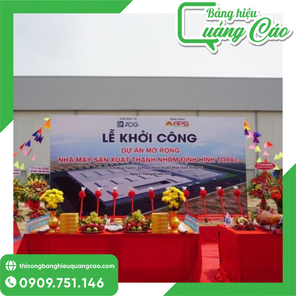 15+ Mẫu Backdrop Lễ Khởi Công Chuyên Nghiệp, Đẹp Mắt